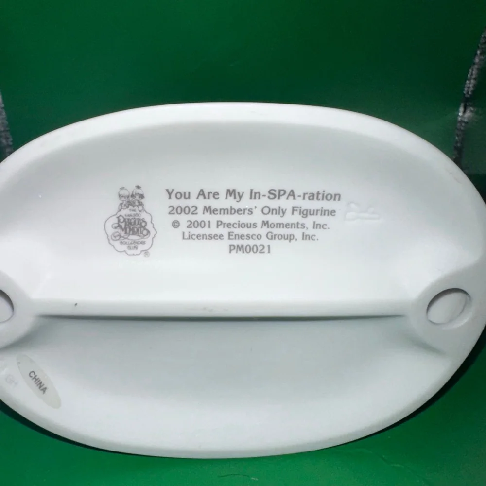 Vtg Precious Moments “You Are My In-SPA-ration